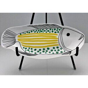 Modern Small Glazed Ceramic Fish Plate